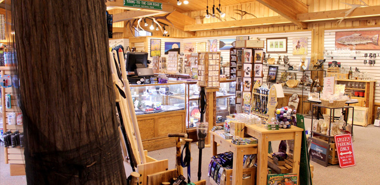Inside the Cedar Tree Gift Shop