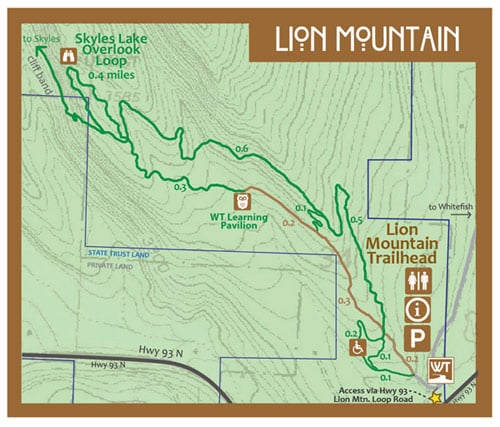 Lion Mountain Trail Map
