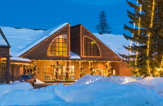 grouse mountain lodge modern lodge style hotel in whitefish mt christmas lodge location
