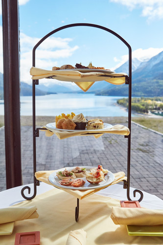 Afternoon Tea overlooking Waterton Lake