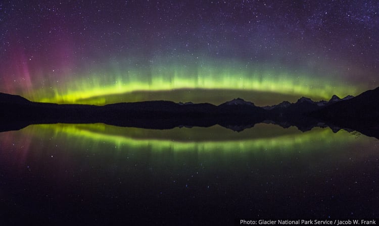 Aurora Arc over Lake McDonald