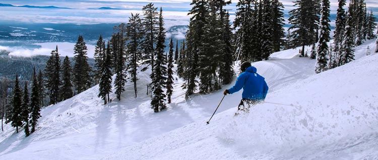 Skiing at Whitefish Mountain Resort