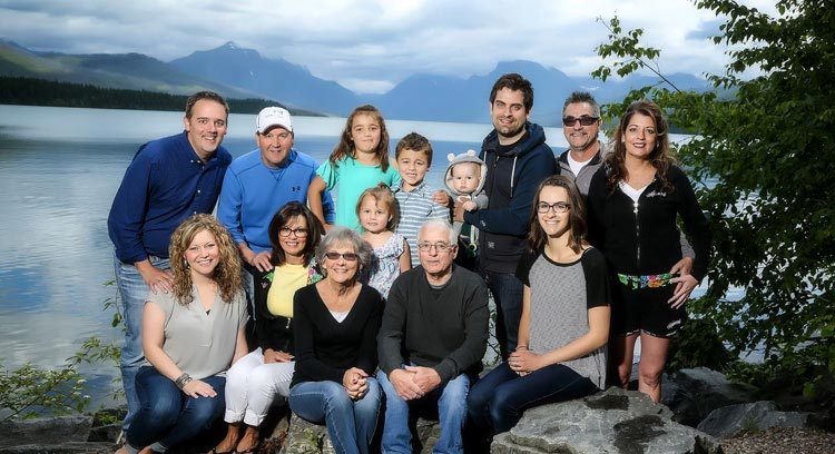 Gemar Family Photo by Lake McDonald