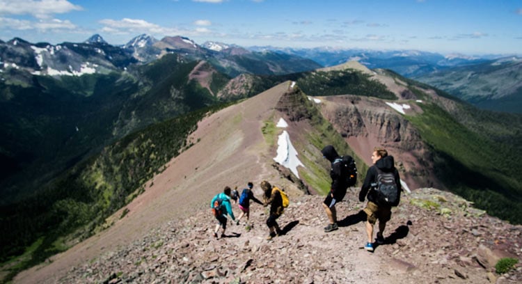 Group of hikers