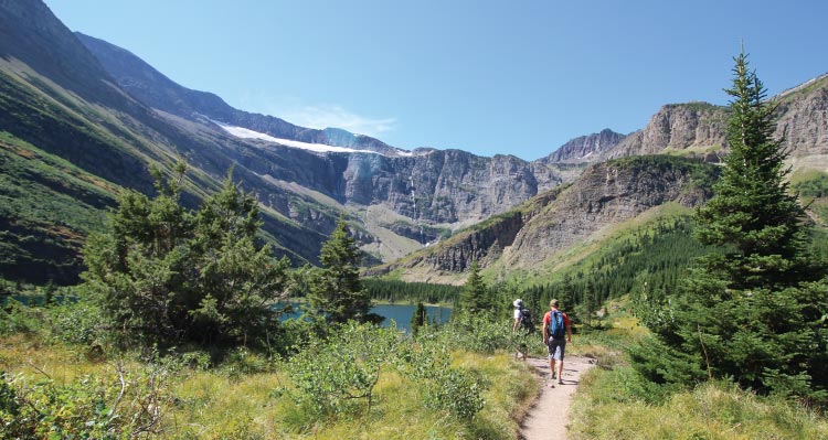 People Hiking on Trail