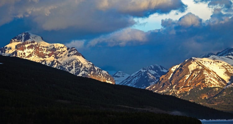 Snowy Mountain Peaks