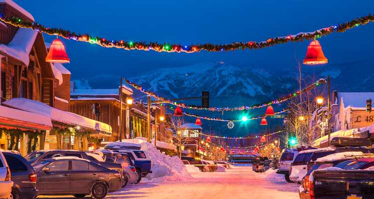 The Christmas Stroll in Whitefish, Montana