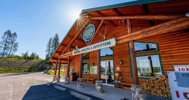 Exterior view of the Glacier Outdoor Center