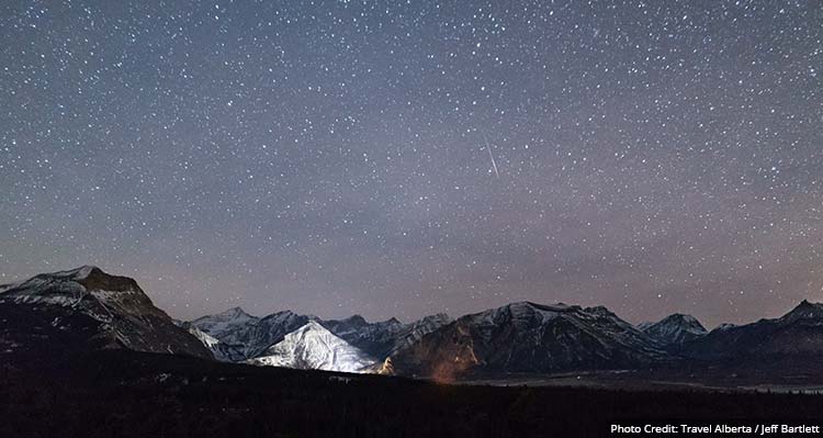 Starry night sky