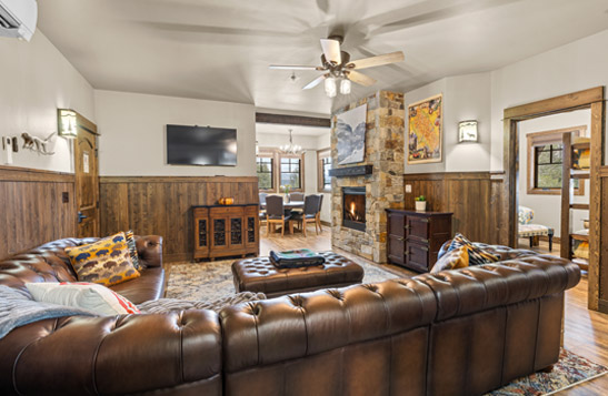 Interior view of Apgar Village Lodge