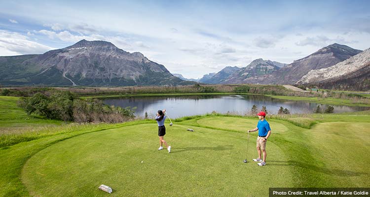 Golf course in summer