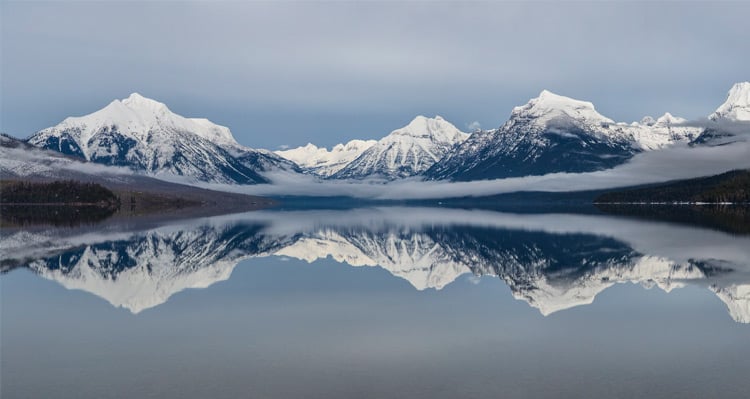 Lake McDonald in the winter