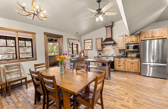 Interior view of Apgar Village Lodge